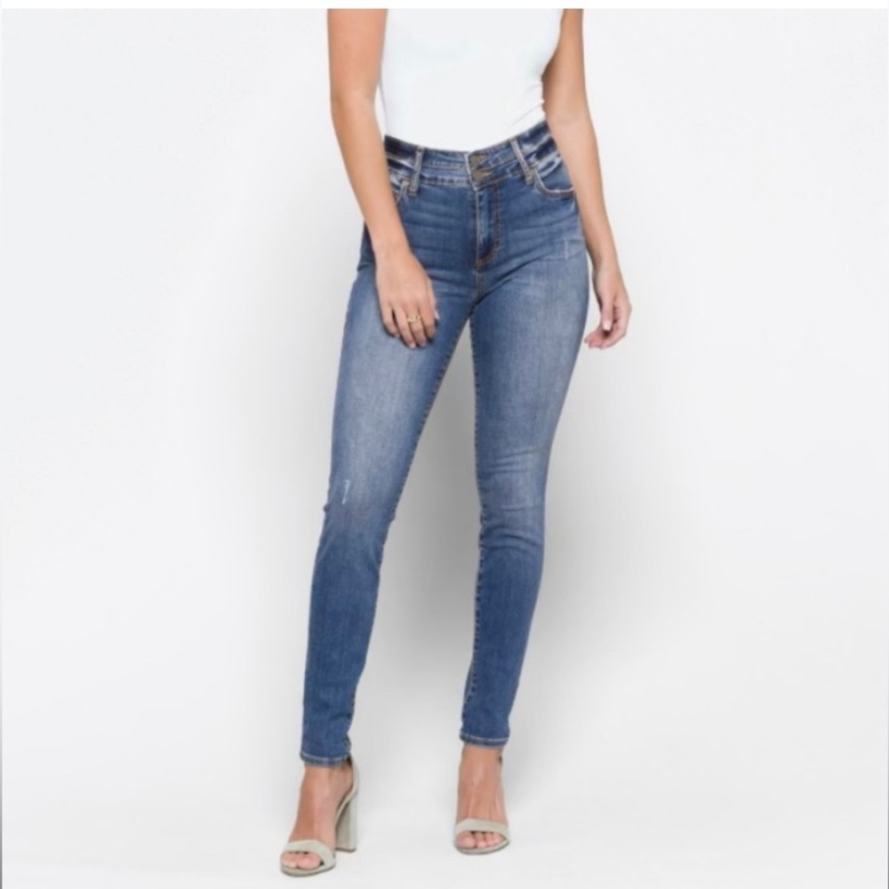EUC Kut from the Kloth high rise toothpick skinny jeans size 4